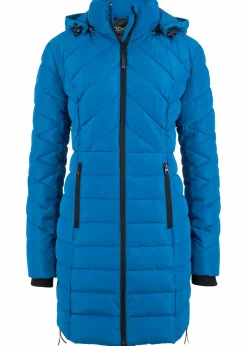 bonprix Jacken & Mäntel|Bekleidung·Hosen^Long-Steppjacke mit Wattierung azurblau