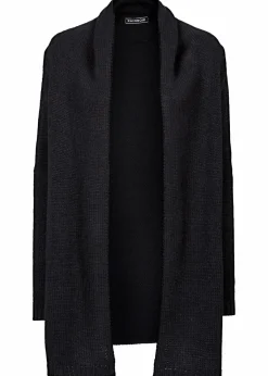 bonprix Bekleidung·Umstandsmode|Strickmode^Longstrickjacke schwarz