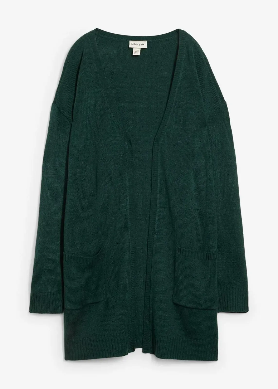 bonprix Bekleidung·Umstandsmode|Strickmode^Longstrickjacke tiefgrün