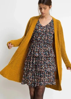 bonprix Bekleidung·Umstandsmode|Bekleidung·Jeans^Longstrickjacke honig meliert
