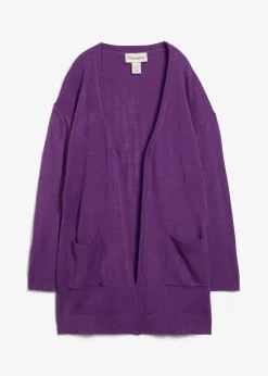 bonprix Pullover & Strickjacken|Basics^Longstrickjacke tiefviolett