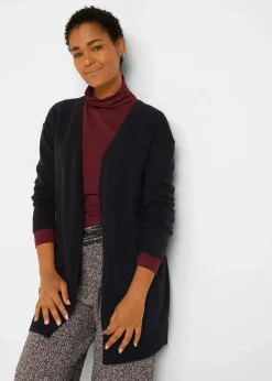 bonprix Pullover & Strickjacken|Basics^Longstrickjacke schwarz