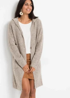 bonprix Bekleidung·Umstandsmode|Bekleidung·Jeans^Longstrickjacke hellbeige meliert