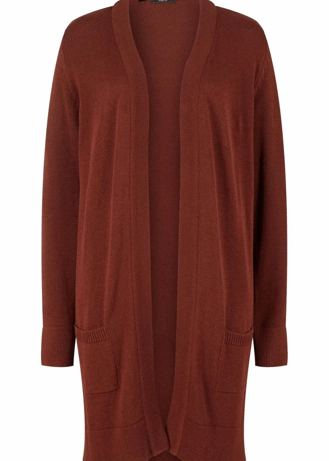 bonprix Bekleidung·Röcke|Bekleidung·Jeans^Longstrickjacke, Langarm mahagonibraun