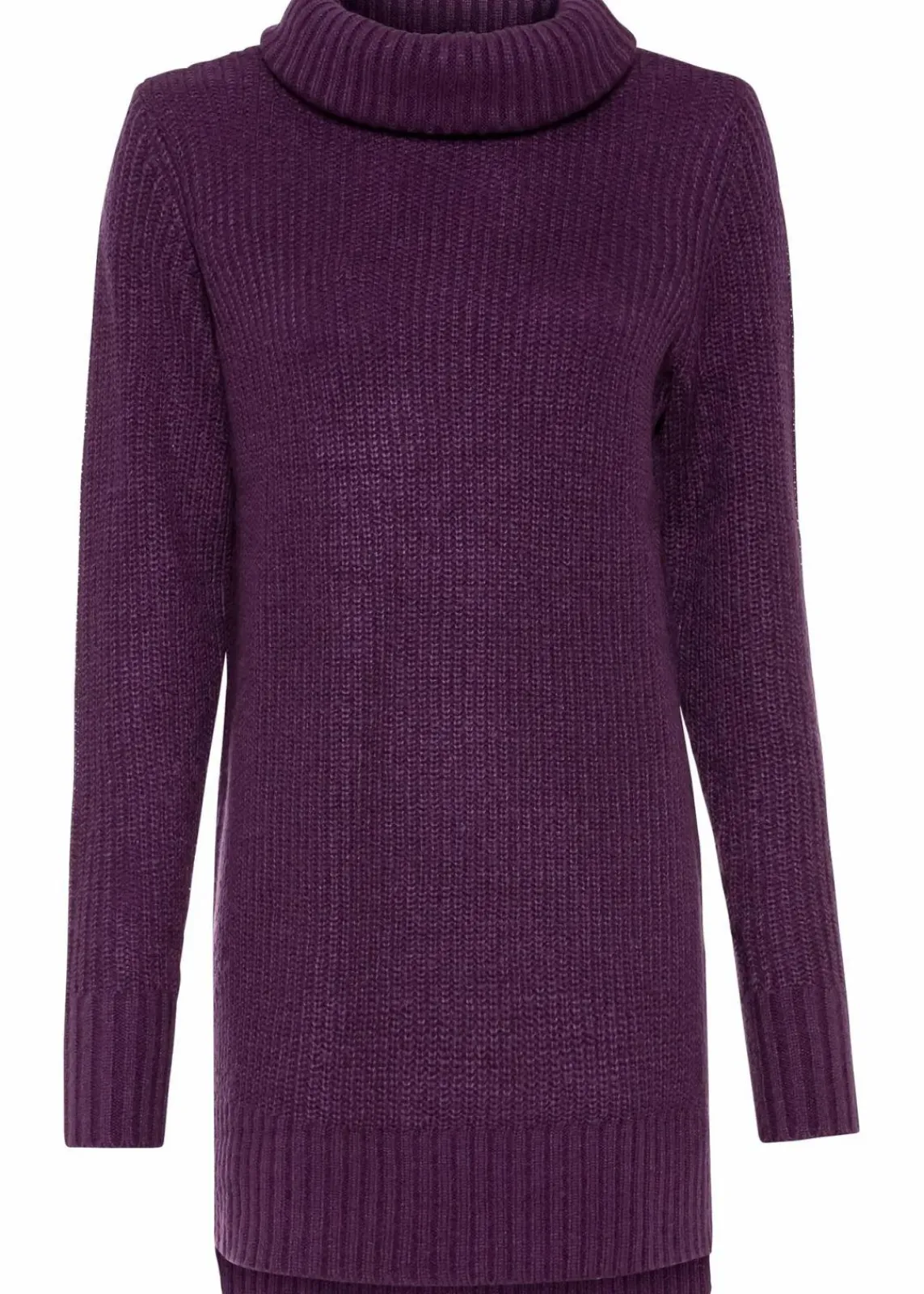 bonprix Strickmode|Pullover & Strickjacken^Long-Strickpullover dunkellila