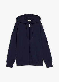 bonprix Sweat|Basics^Long-Sweatjacke dunkelblau
