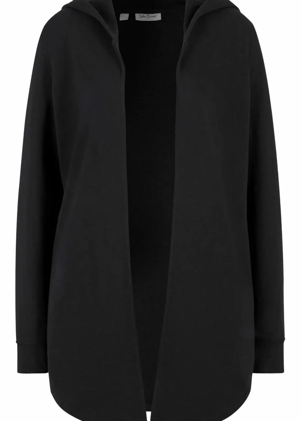 bonprix Bekleidung·Blusen & Tuniken|Sweat^Long-Sweatjacke aus Baumwoll-Mix schwarz