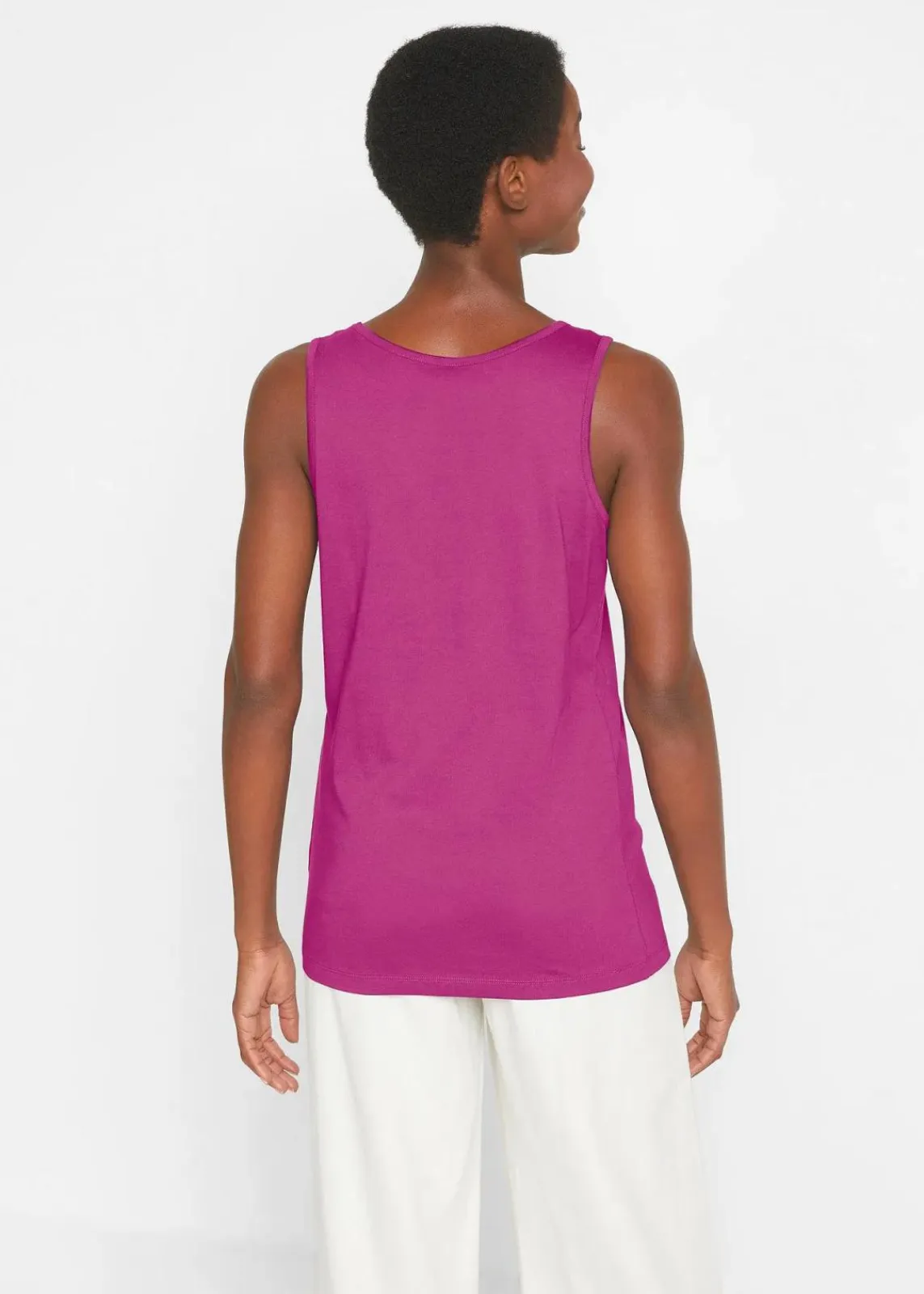 bonprix Shirts & Tops|Basics^Long-Top aus reiner Baumwolle (5er Pack) dunkelpink+violettorchidee+hellblau+hellgelb+eiskaffee