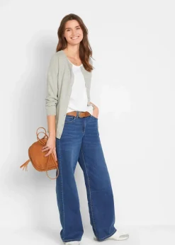 bonprix Shirts & Tops|Basics^Long-Top aus reiner Baumwolle (5er Pack) kristallrosa + pastellmint + mattaqua + rauchflieder + weiß