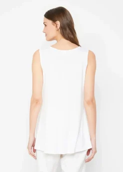 bonprix Nachhaltigere Materialien|Basics^Long-Top aus softer Viskose, 2er- Pack weiß/schwarz