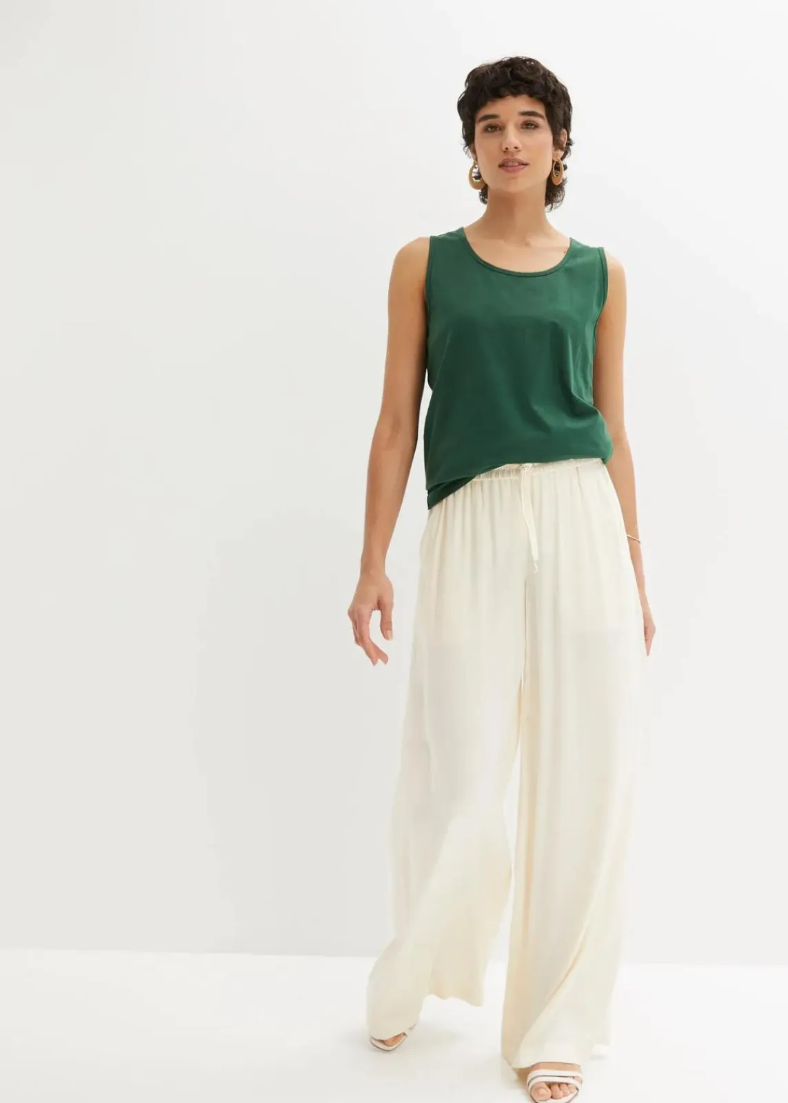 bonprix Shirts & Tops|Basics^Long-Top, 2er-Pack dunkelgrün+selleriegrün