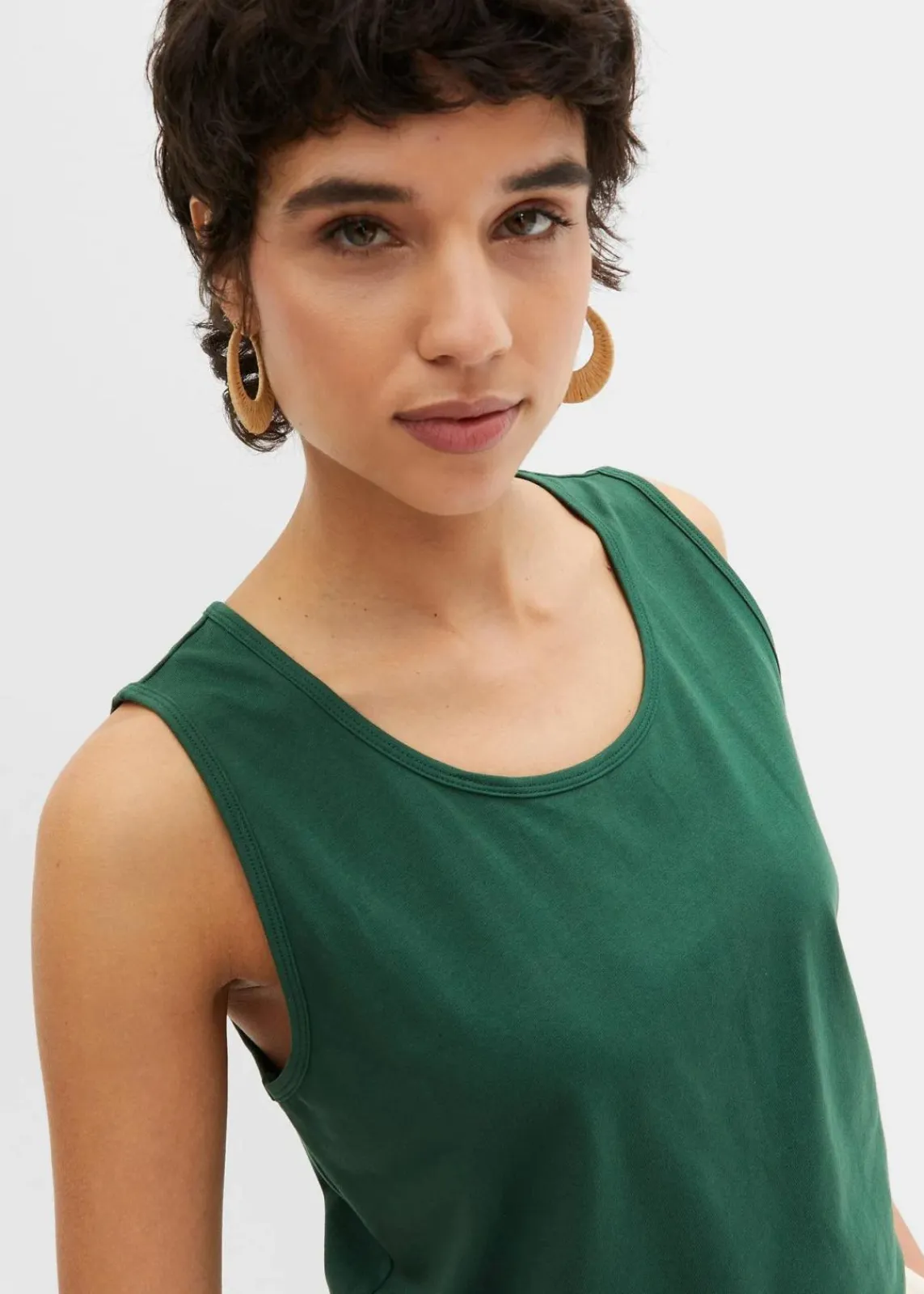 bonprix Shirts & Tops|Basics^Long-Top, 2er-Pack dunkelgrün+selleriegrün