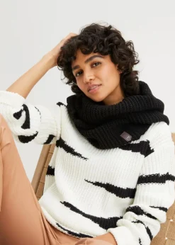 bonprix Schals & Tücher|Schuhe & Accessoires In Spezialgrößen·Tücher & Ponchos^Loop Schal schwarz