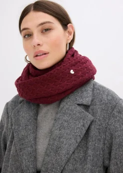 bonprix Schals & Tücher|Schuhe & Accessoires In Spezialgrößen·Tücher & Ponchos^Loop Schal mit Kaschmiranteil ahornrot