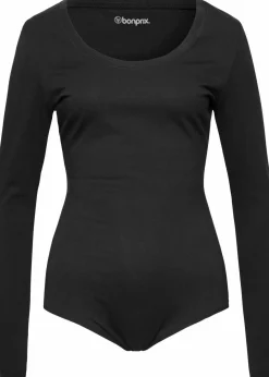 bonprix Wäsche·Bodies|Wäsche·Homewear^Loungewear Body schwarz
