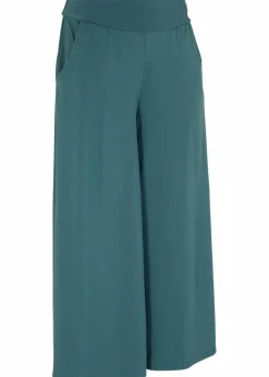 bonprix Nachhaltigere Materialien|Hosen^Loungewear Culotte mit weitem Bein graugrün