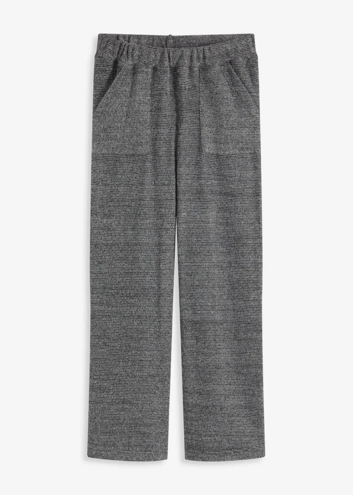 bonprix Wäsche·Homewear|Wäsche·Nachtwäsche^Loungewear Hose aus kuscheligem Chenille schwarz meliert