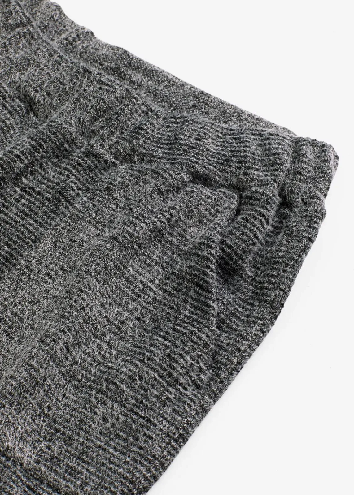 bonprix Wäsche·Homewear|Wäsche·Nachtwäsche^Loungewear Hose aus kuscheligem Chenille schwarz meliert