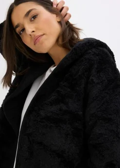 bonprix Wäsche·Homewear|Wäsche·Nachtwäsche^Loungewear Teddy Hausanzug schwarz