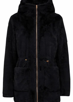 bonprix Jacken & Mäntel^Lässige Fellimitat-Jacke schwarz