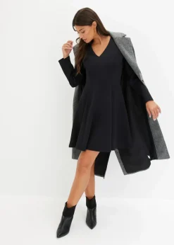 bonprix Jacken & Mäntel|Bekleidung·Hosen^Mantel grau/schwarz