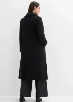 bonprix Bekleidung·Hosen|Jacken & Mäntel^Mantel aus Wollimitat schwarz