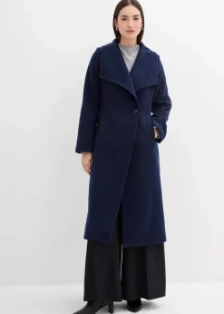 bonprix Jacken & Mäntel|Bekleidung·Hosen^Mantel aus Wollimitat dunkelblau