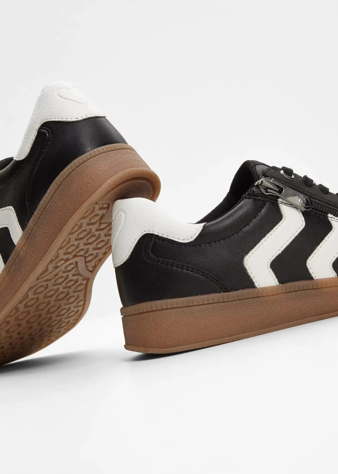 Marco Tozzi High Heels|Sneaker^Sneaker im Retrolook schwarz/weiß