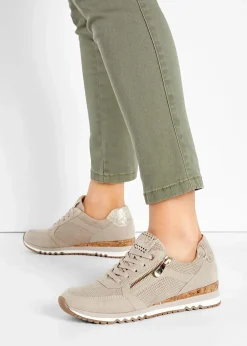 Marco Tozzi High Heels|Sneaker^Sneaker mit Reißverschluss beige