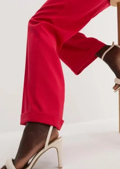 bonprix Kurzgrößen|Bekleidung·Kleider^Marlenehose rot