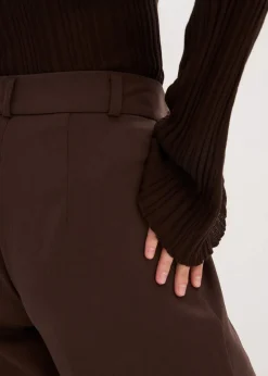 bonprix Bekleidung·Kleider|Nachhaltigere Materialien^Marlenehose dunkelbraun