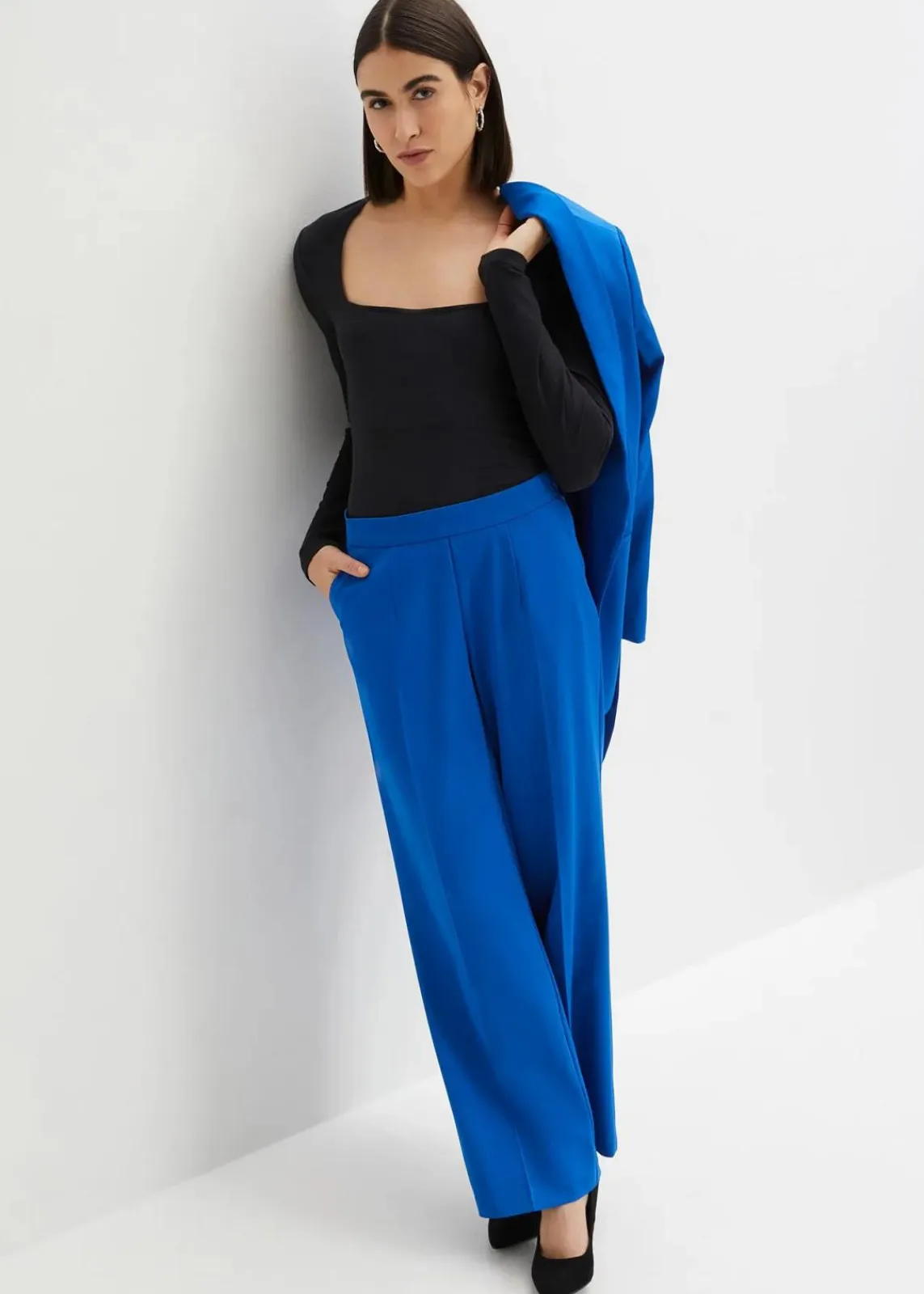 bonprix Bekleidung·Kleider|Hosen^Marlenehose arktikblau