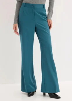 bonprix Kurzgrößen|Bekleidung·Kleider^Marlenehose mit Bequembund pfeffergrün