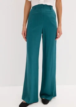 bonprix Hosen|Bekleidung·Kleider^Marlenehose aus fließender Viskose pfeffergrün