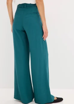 bonprix Hosen|Bekleidung·Kleider^Marlenehose aus fließender Viskose pfeffergrün