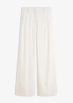 bonprix Bekleidung·Kleider|Hosen^Marlenehose aus fließender Viskose wollweiß