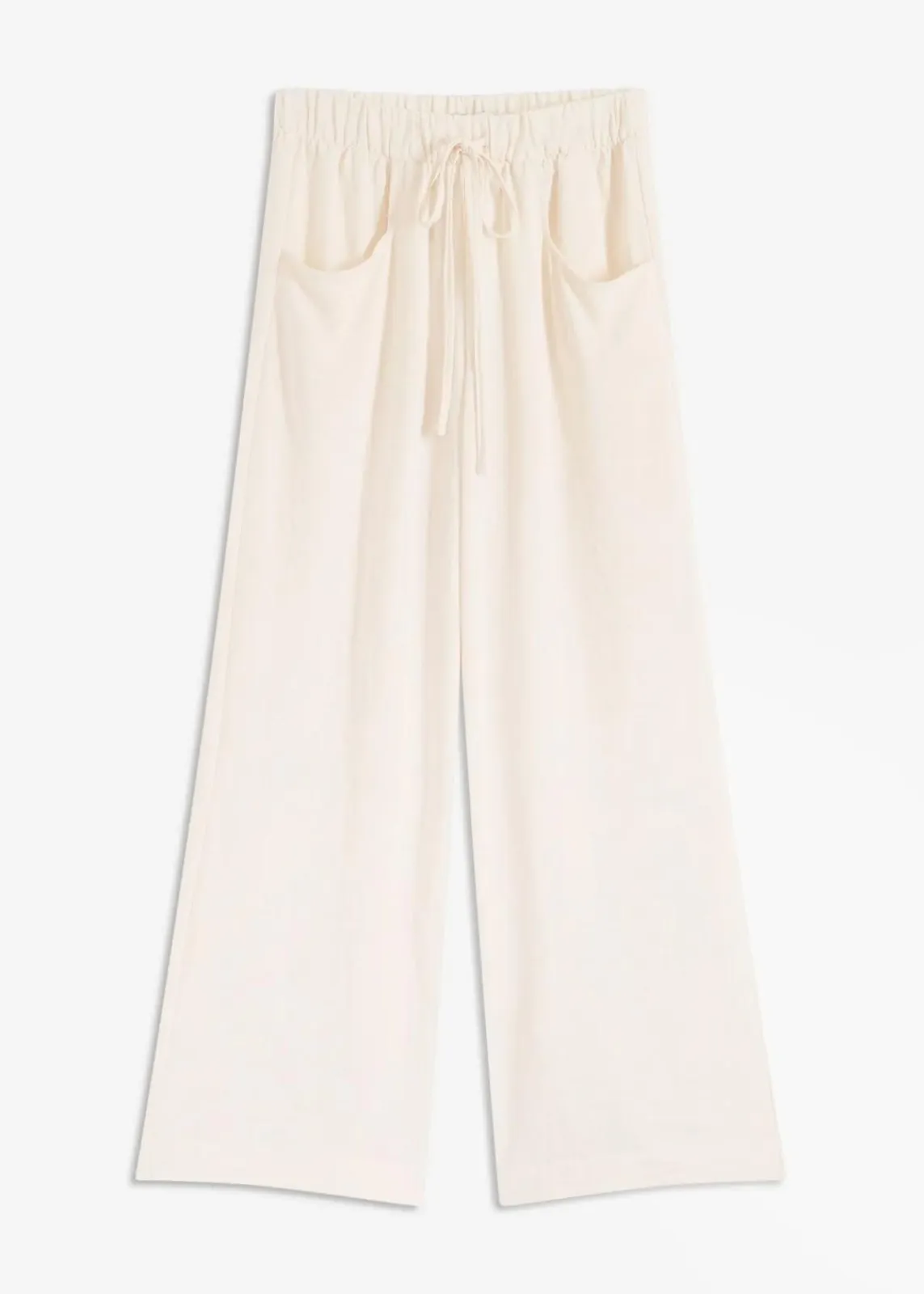 bonprix Bekleidung·Kleider|Hosen^Marlenehose aus leichtem Crêpe naturbeige