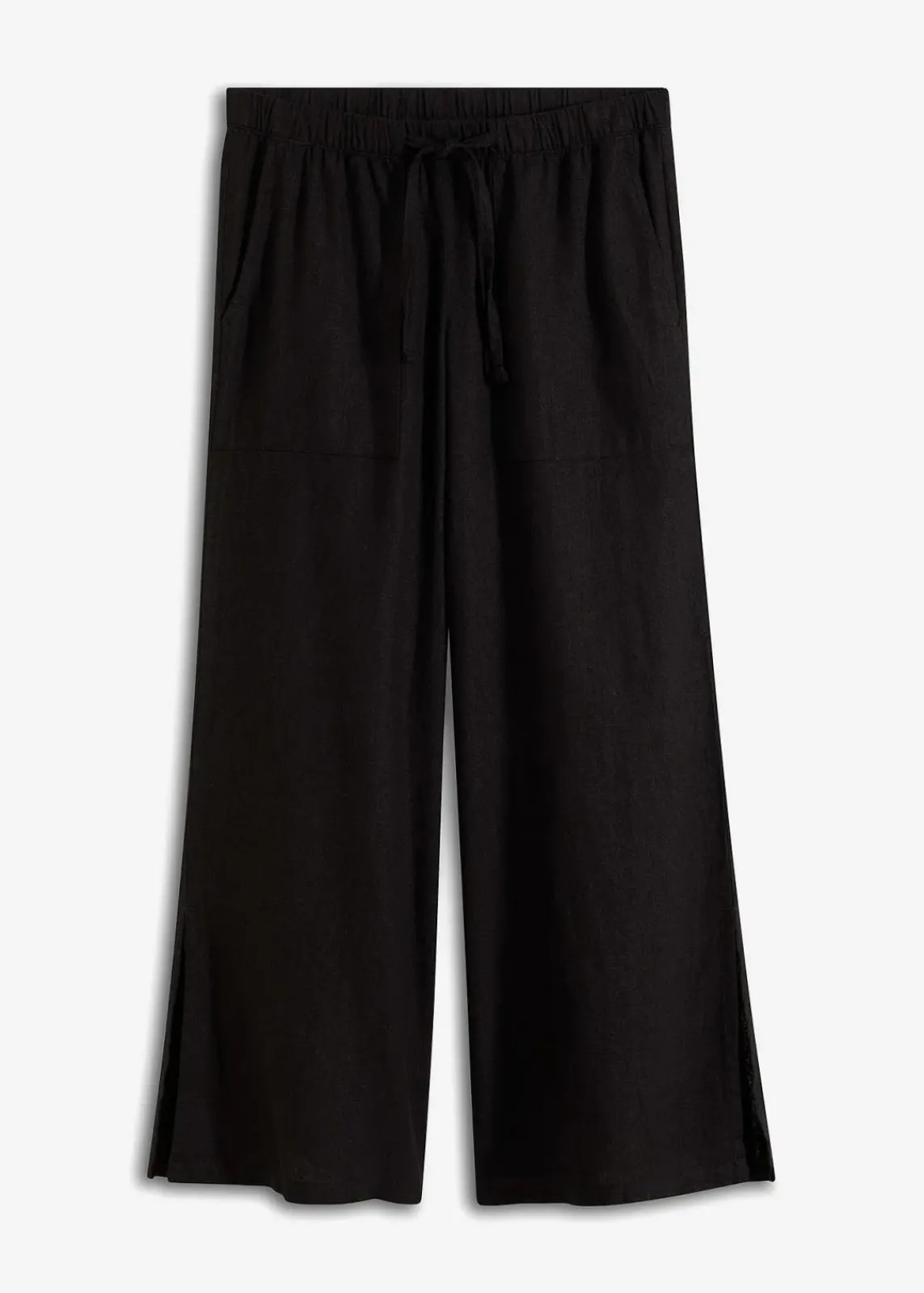 bonprix Hosen|Bekleidung·Kleider^Marlenehose aus Leinen schwarz