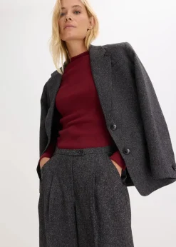 bonprix Bekleidung·Kleider|Hosen^Marlenehose aus softem Viskose-Mix grau meliert meliert