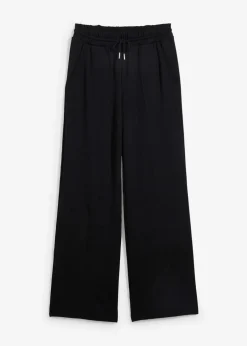 bonprix Bekleidung·Kleider|Hosen^Marlenehose aus Viskose-Mix schwarz
