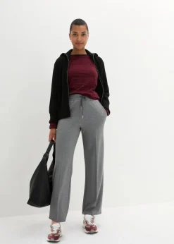 bonprix Nachhaltigere Materialien|Hosen^Marlenehose aus Viskose-Mix grau meliert