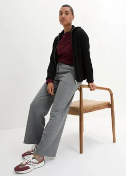 bonprix Nachhaltigere Materialien|Hosen^Marlenehose aus Viskose-Mix grau meliert