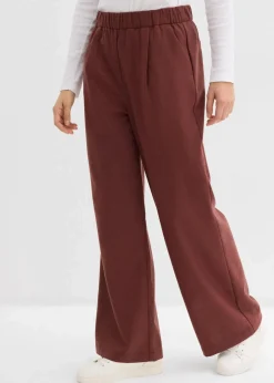 bonprix Hosen|Nachhaltigere Materialien^Marlene-Hose in Wolloptik kaffeebraun meliert