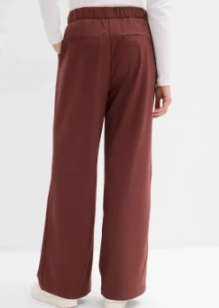 bonprix Hosen|Nachhaltigere Materialien^Marlene-Hose in Wolloptik kaffeebraun meliert