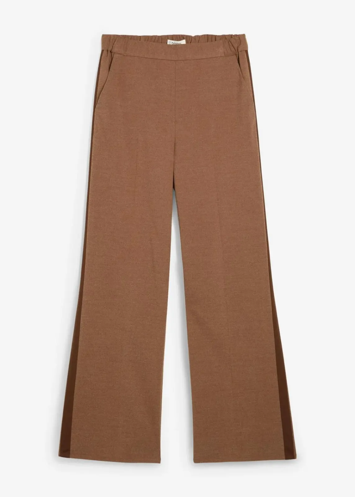 bonprix Hosen|Bekleidung·Kleider^Marlenehose in Wolloptik pimentbraun meliert