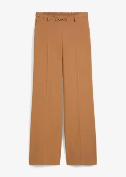 bonprix Bekleidung·Kleider|Hosen^Marlenehose mit Ziergürtel mokkabraun