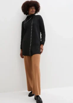 bonprix Bekleidung·Kleider|Hosen^Marlenehose mit Ziergürtel mokkabraun