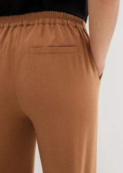 bonprix Bekleidung·Kleider|Hosen^Marlenehose mit Ziergürtel mokkabraun