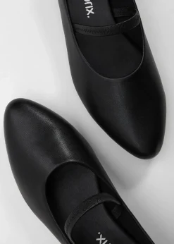 bonprix Sommerschuhe^Mary-Janes mit elastischem Riemen schwarz