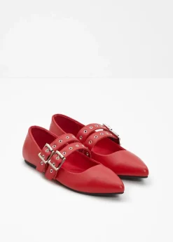bonprix Sommerschuhe^Mary-Janes mit gepolsterter Innensohle rot